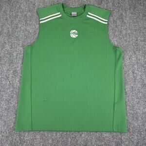 Vintage Nike Jersey Mens Large Green Sleeveless Mesh Basketball Tank Performance
